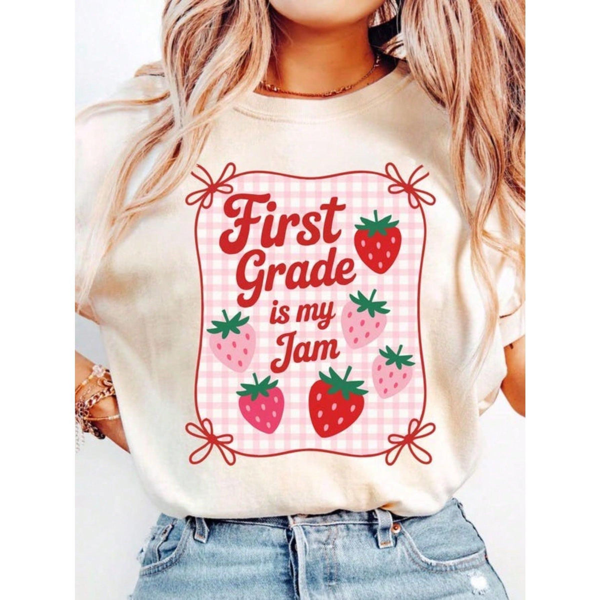 First Grade Is My Jam Teacher Shirt 1st Crew Team Shirts product image 1