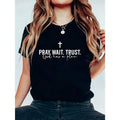Women's Inspirational Prayer Waiting For Trust Cross product image 1