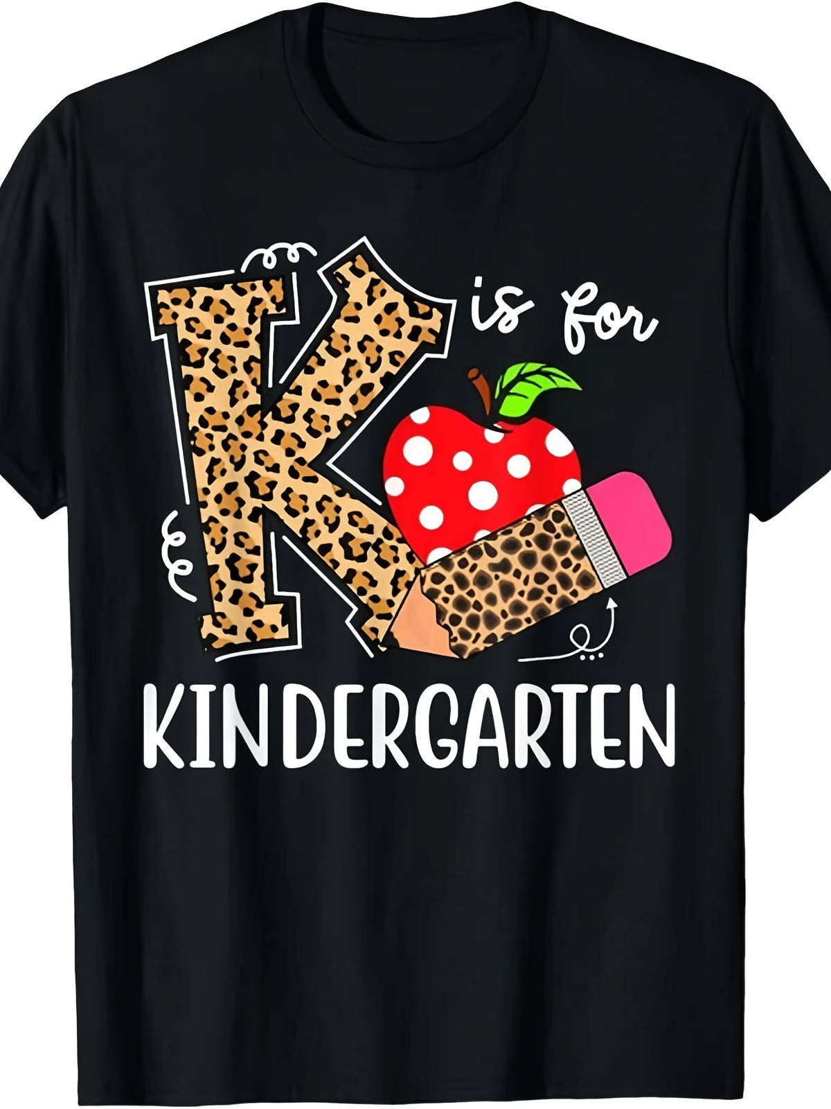 K Is For Kindergarten Teacher Graphic Tee Men Women product image 1