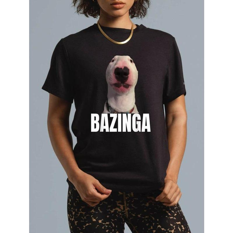 100% Cotton Bazinga Funny Cringe Meme Dog GenZ Trendy product image 6