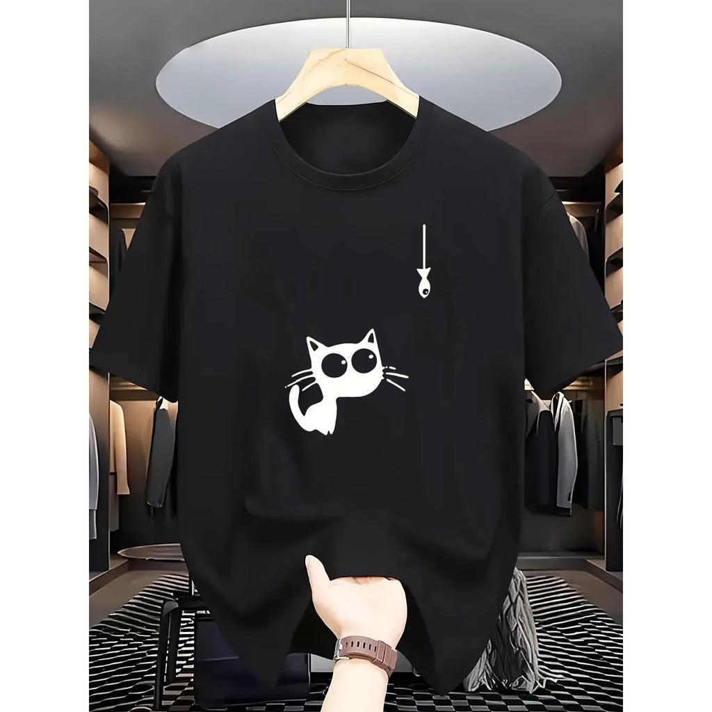 Men's Versatile Crew Neck Short Sleeve T-Shirt, Casual product image 2