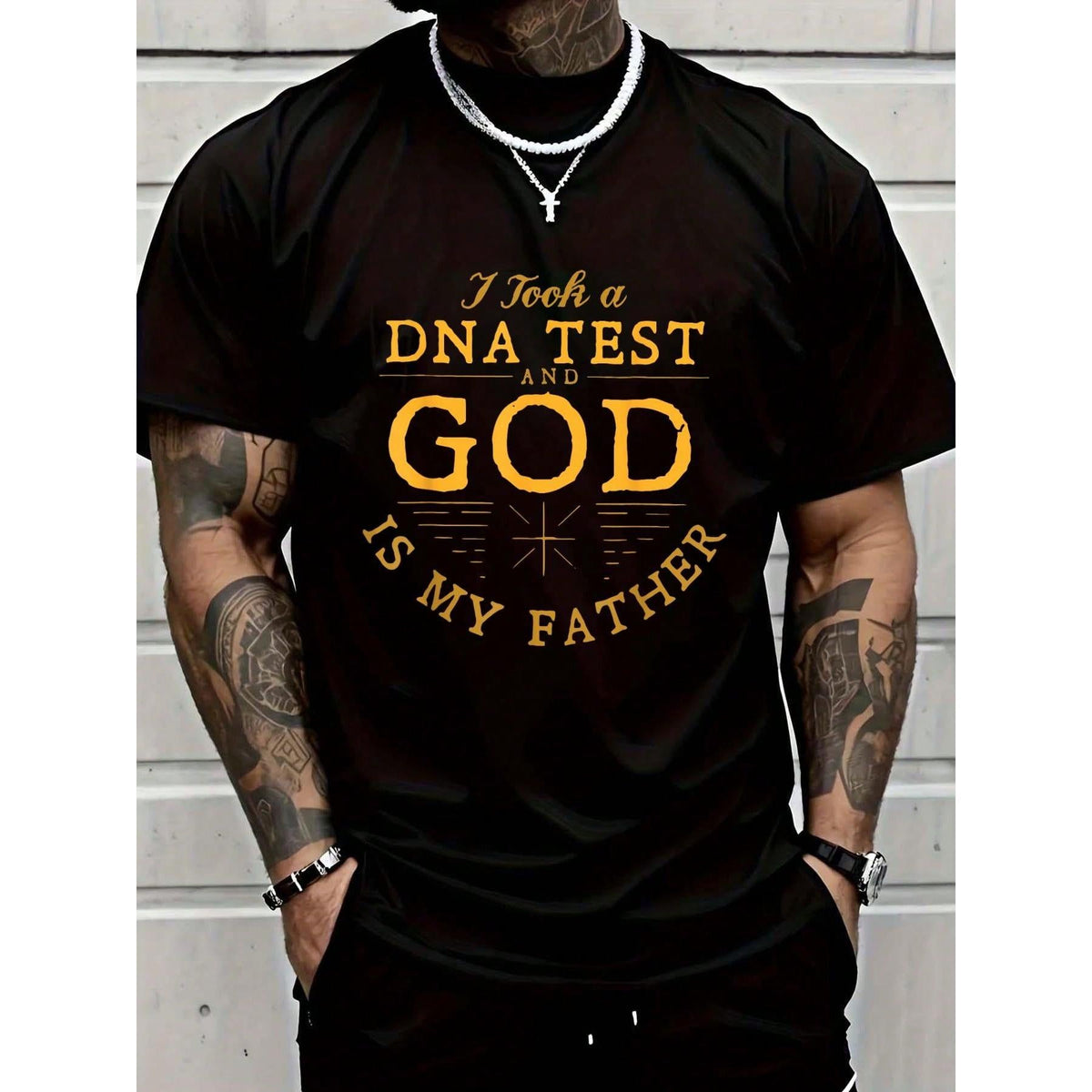 100% Cotton Man Of God I Jesus T-Shirt Women's Men Graphic product image 1