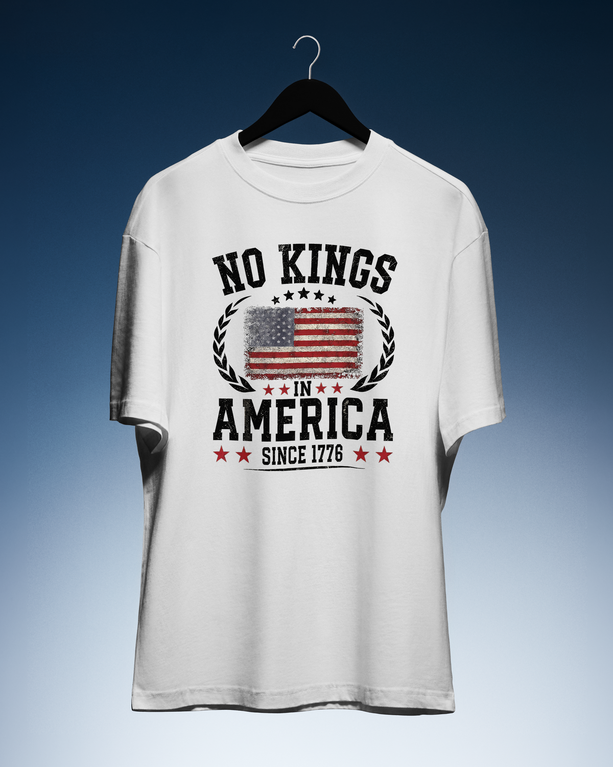 DIYANYONE Original "NO KINGS IN AMERICA SINCE 1776" Cotton product image 4