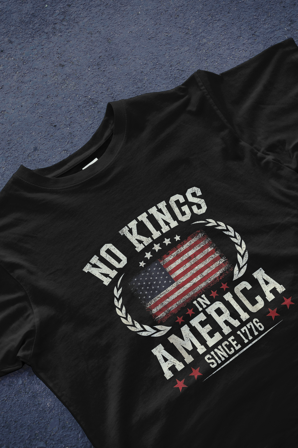 DIYANYONE Original "NO KINGS IN AMERICA SINCE 1776" Cotton product image 2