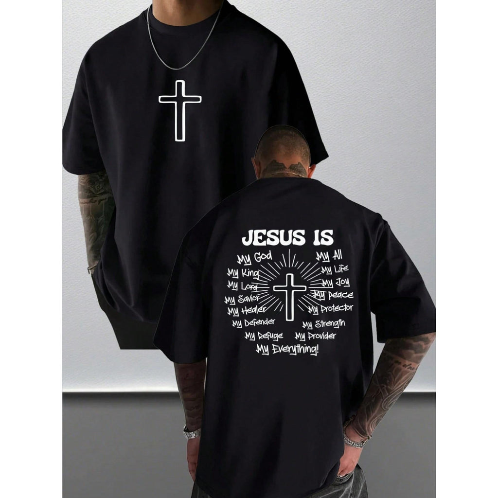 Men's Graphic T-Shirt Jesus Cross Faith Daily Wear 100% product image 1