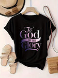 To God Be The Glory T-Shirt Christian Women Faith Jesus product image 1