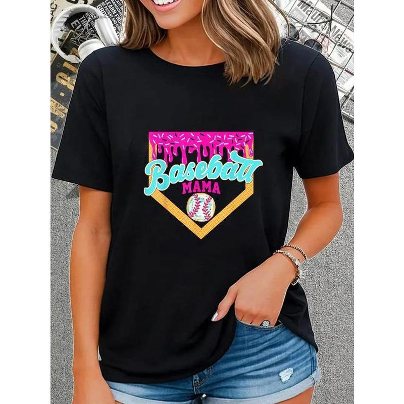 100% Cotton Game Day Baseball Mama Ice Cream Drip Mom product image 1