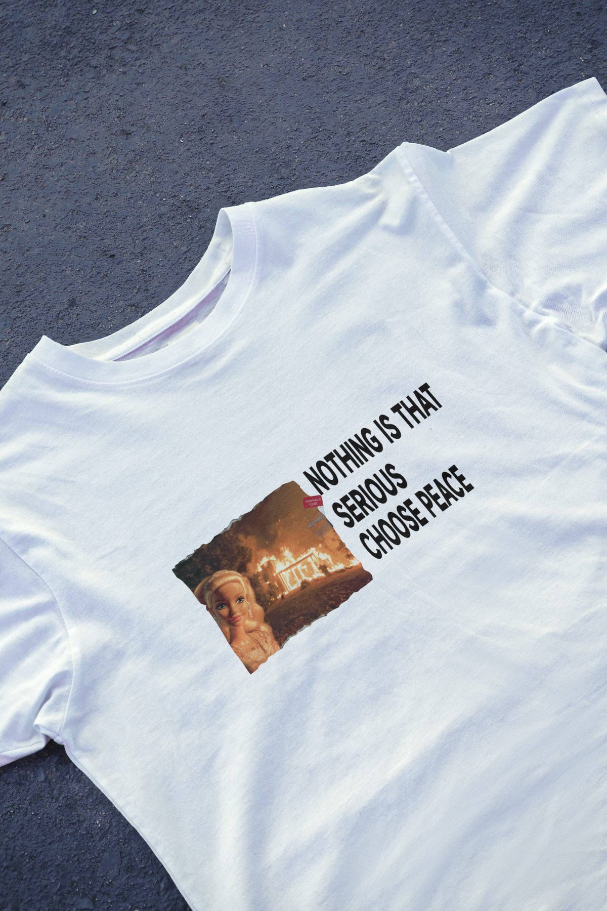 DIYANYONE Original Barbie Fire Meme Cotton Graphic T-Shirt product image 12