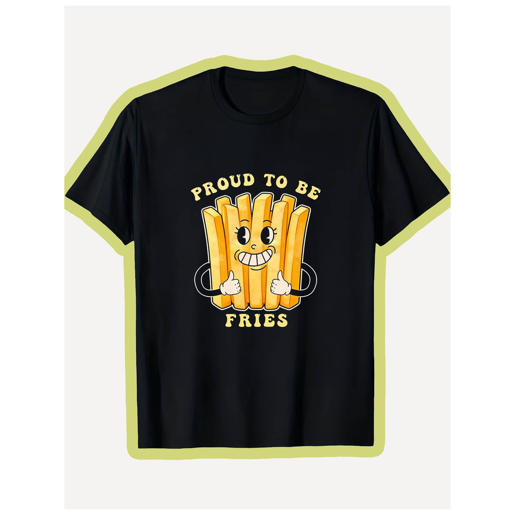 Fun French Fries TShirt, Featuring a Round Neck Both Men product image 1