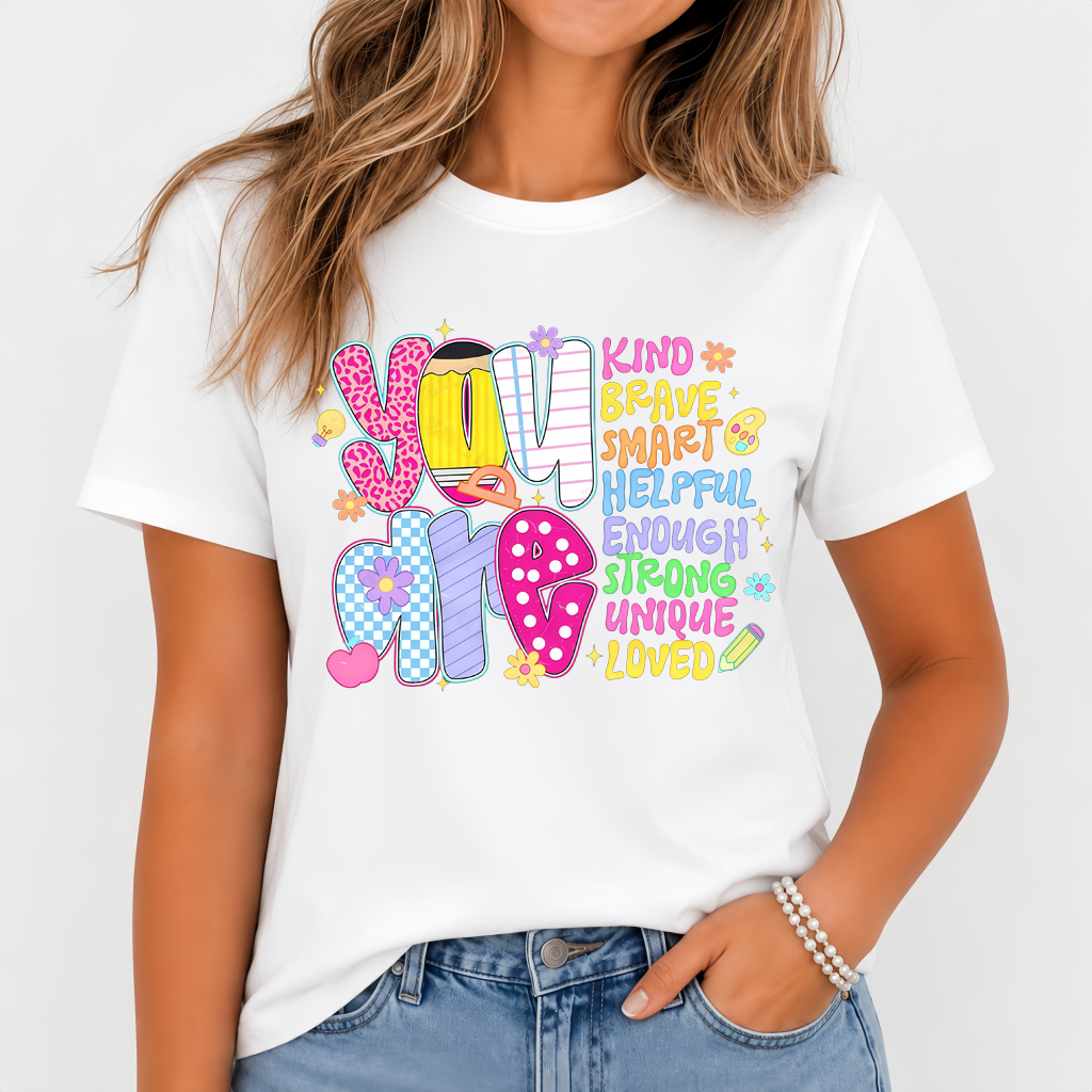 Women's Inspirational T-Shirt With "You Are Brave Smart product image 1