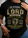 Be Strong in the Lord Christian Graphic T-Shirt for Women product image 1