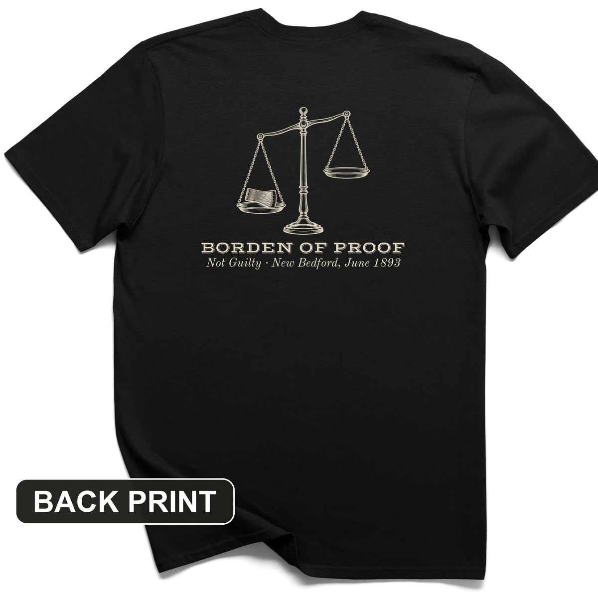 Borden Of Proof Back Print T-Shirt product image 2