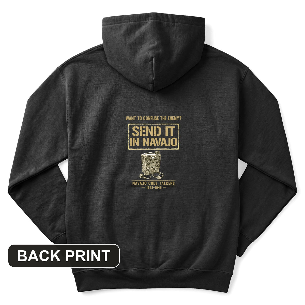 Navajo Code Talkers Back Print Hoodie product image 2