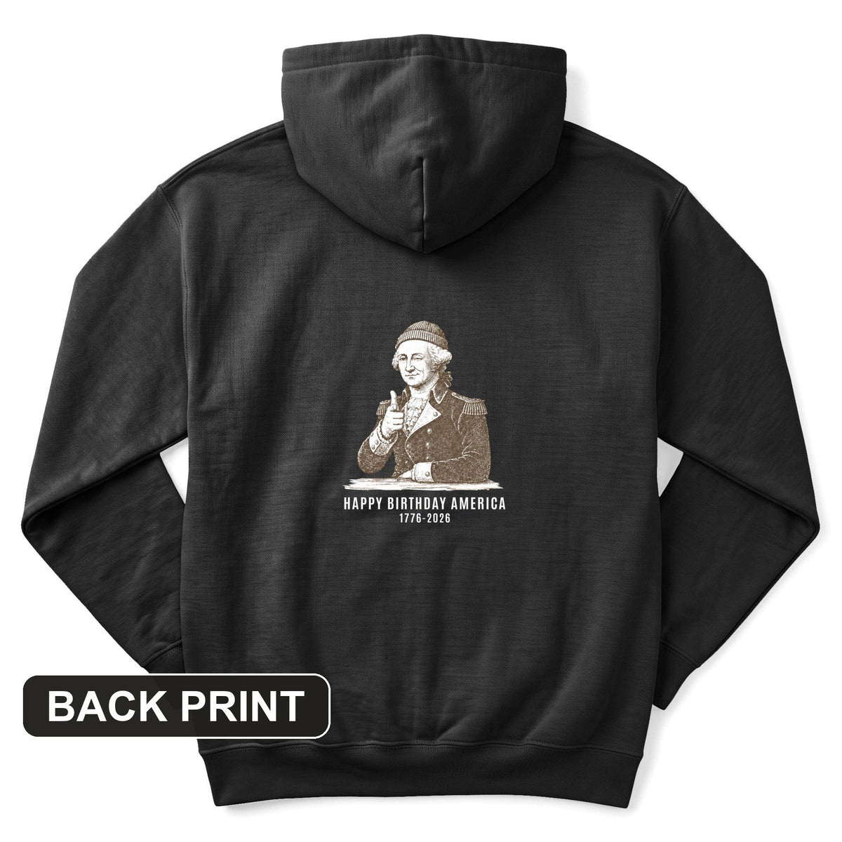 Washington Beanie Back Print Hoodie product image 4