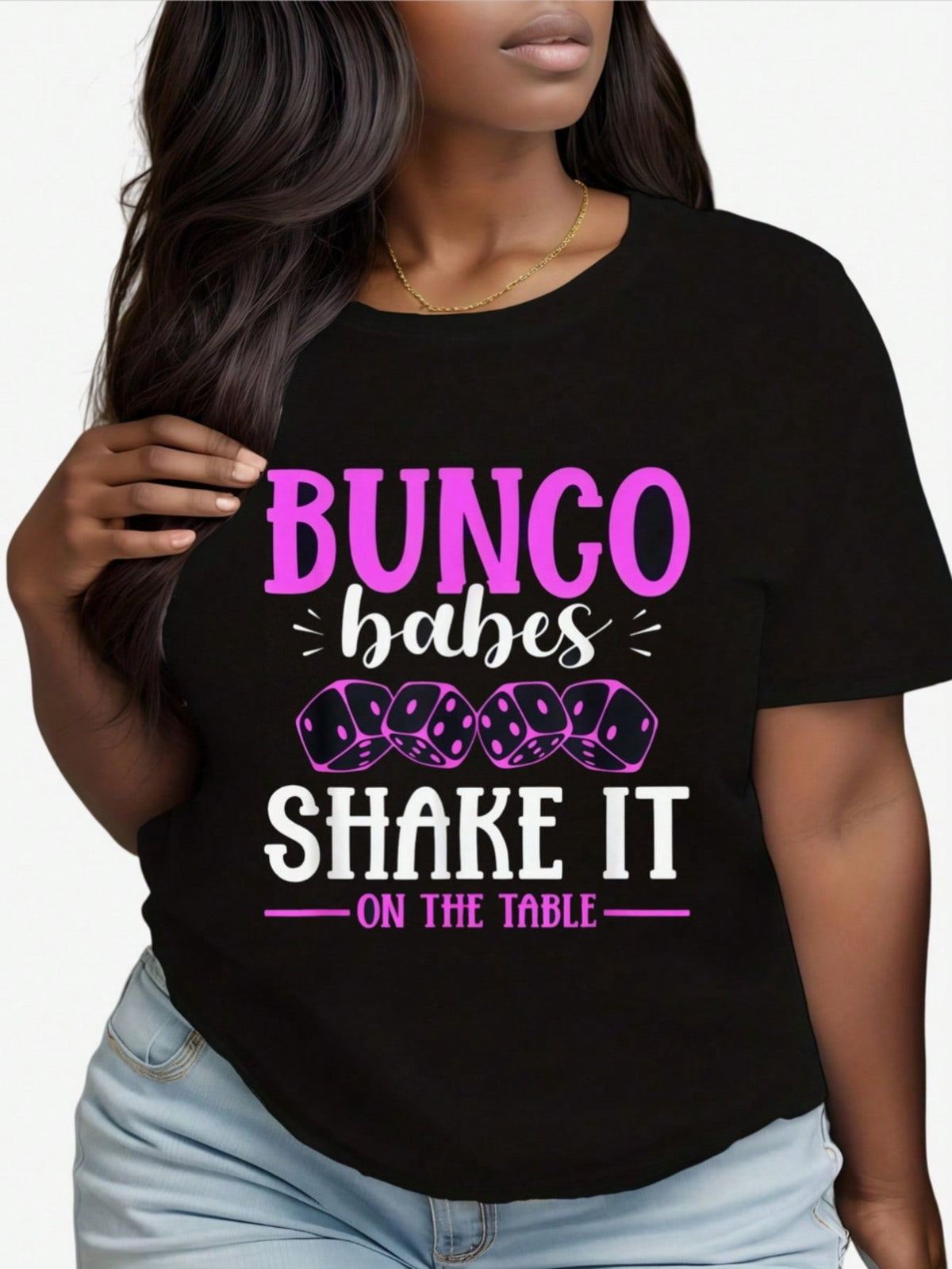 Bunco Babes Shake It On The Table Graphic Women'S T-Shirt product image 1
