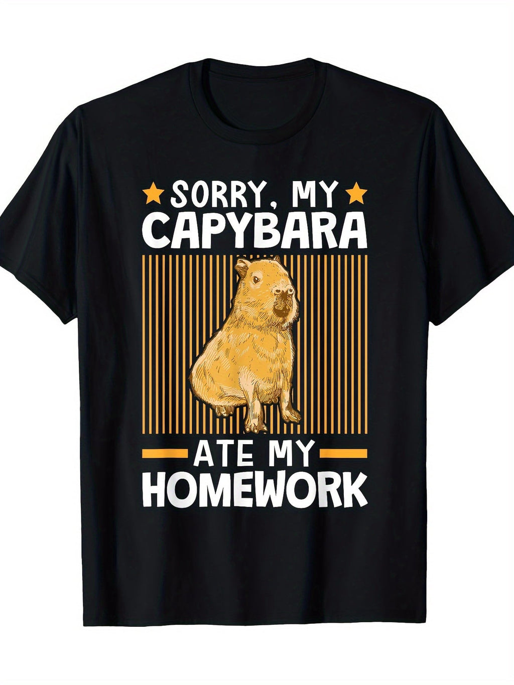 Capybara Print Mens Stylish Graphic TShirt - Casual Wear product image 1
