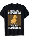 Capybara Print Mens Stylish Graphic TShirt - Casual Wear product image 1