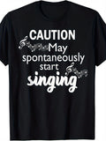 Caution May Spontaneously Start Singing Funny Music Lover product image 1