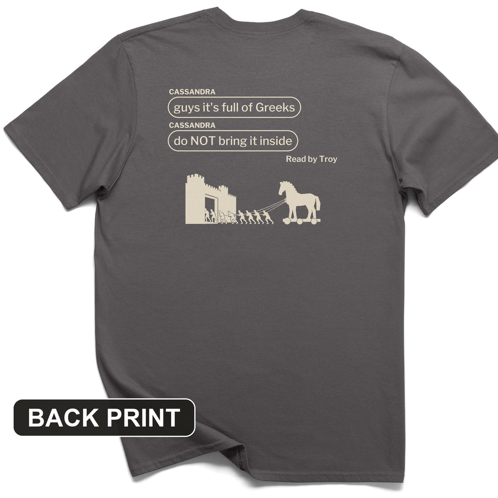 Cassandra Left On Read Back Print T-Shirt product image 3