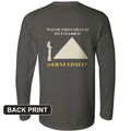 Cleopatra Ancient History Back Print Long Sleeve T-Shirt product image 1