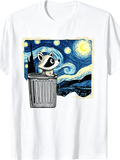 Cute Raccoon Starry Sky Panda T-Shirt product image 1