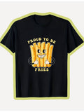 Fun French Fries TShirt, Featuring a Round Neck And Playful product image 1