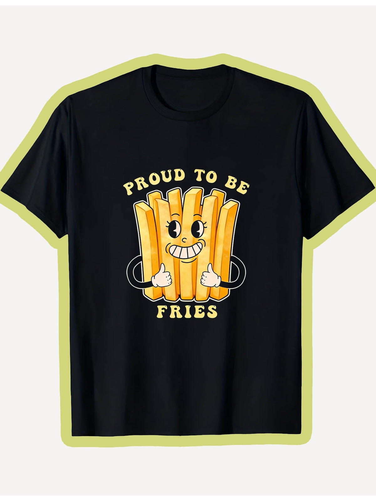 Fun French Fries TShirt, Featuring a Round Neck And Playful product image 1