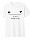 Funny Coffee Lover Graphic Tee for Men & Women, Minimalist product image 1