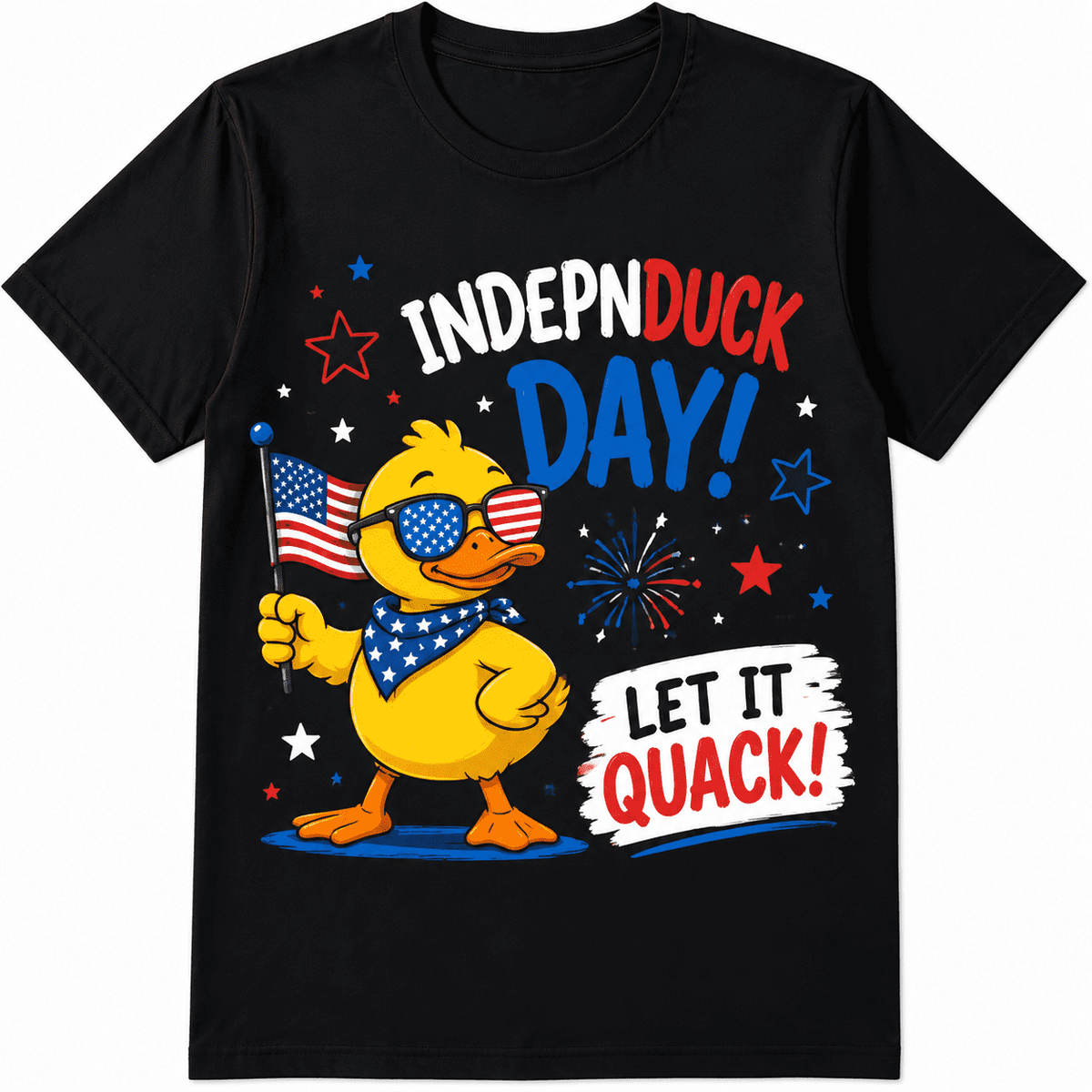 Funny Duck 4th of July Independence Day Shirt, INDEPEN product image 1