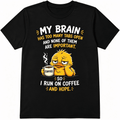 Funny Duck Coffee T-Shirt for Men Women, Cute Meme Graphic product image 1