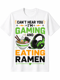 Funny Gamer Ramen T-Shirt for Men Women, Can't Hear You I'm product image 1