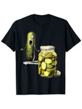 Funny Pickle Jar Horror Face T-Shirt - Hilarious Pickled product image 1