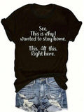 Graphic-Shirt Cotton Tees T-Shirt Women's Casual Round Neck product image 1
