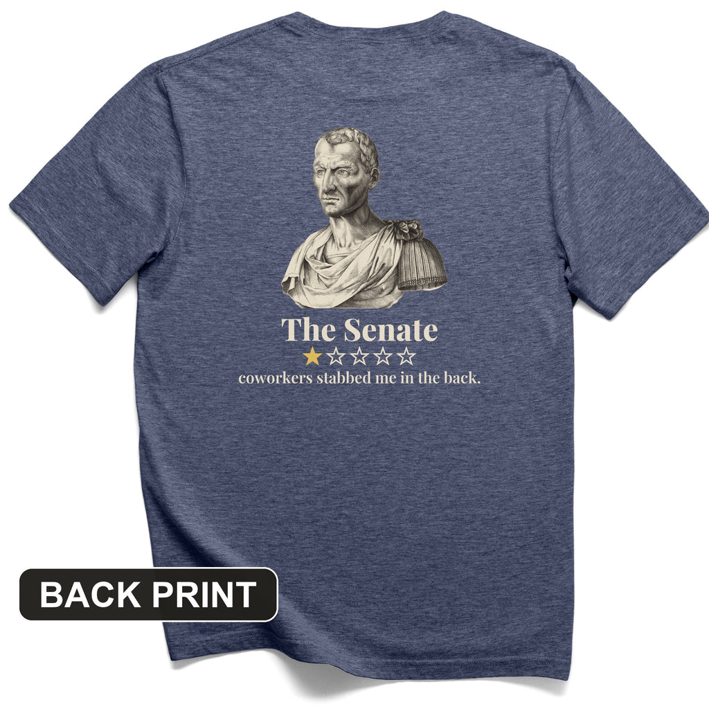 Caesar Senate Review Back Print T-Shirt product image 3