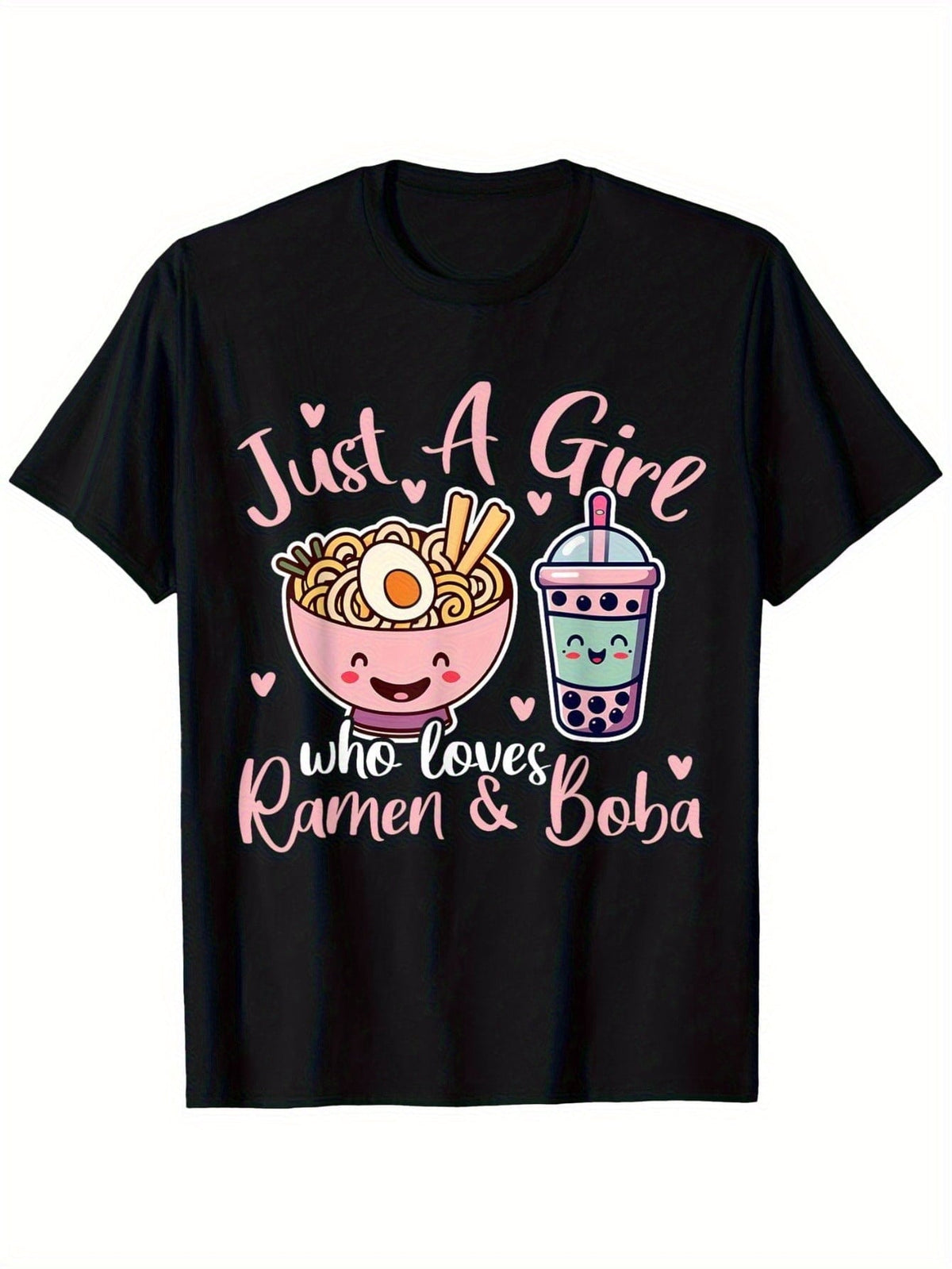Just A Girl Who Loves Boba Graphic Tee for Women, Cute product image 1
