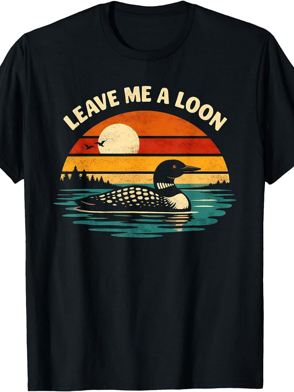 Leave Me Loon Alone Funny Retro Birdwatching Wildlife Lover product image 1
