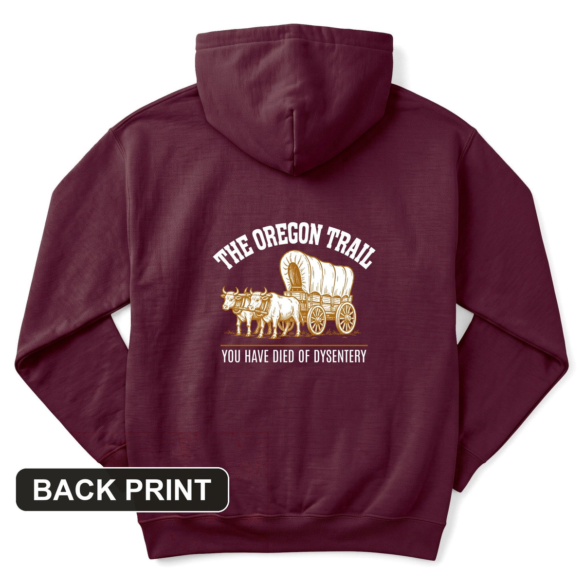 Oregon Trail Dysentery Back Print Hoodie product image 5