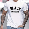 Men's Black Excellence T Shirt, Inspirational Graphic Tee product image 1