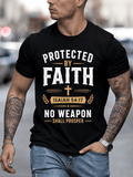 Men's Christian Faith Graphic T-Shirt Protected By Isaiah product image 1