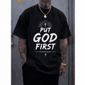 Men's Christian Graphic T-Shirt, "Put God First Everyday" product image 1