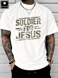 Men's Christian Graphic T-Shirt, Soldier for Jesus Faith product image 1