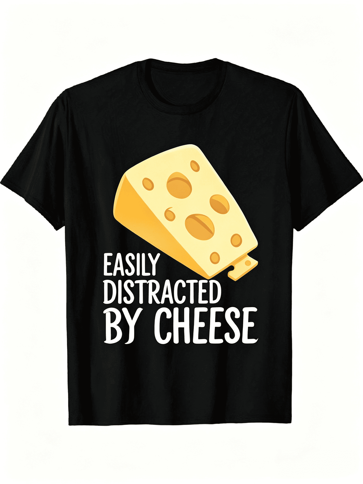Men's "Easily Distracted by Cheese" Graphic T-Shirt / product image 1