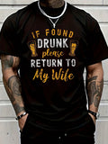 Men's Funny Beer Lover Graphic T-Shirt, Humorous Husband product image 1