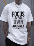 Men's Inspirational Graphic T-Shirt – "Focus On Your Own product image 1
