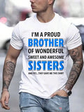 Men's Proud Brother T-Shirt, Wonderful Sweet Awesome product image 1