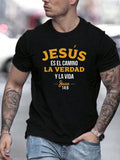 Men's Spanish Christian Bible Verse T-Shirt, Jesus Es El product image 1