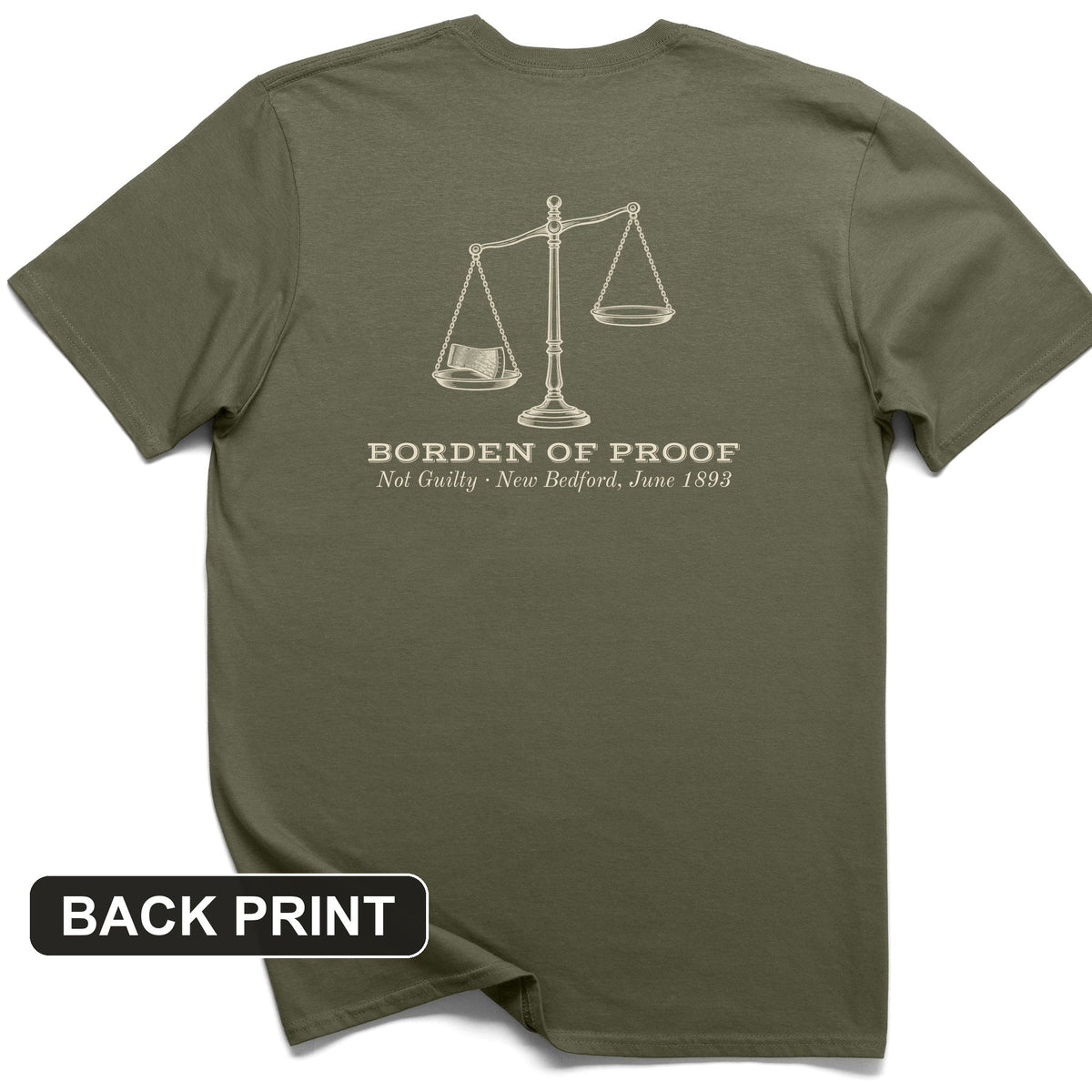 Borden Of Proof Back Print T-Shirt product image 5