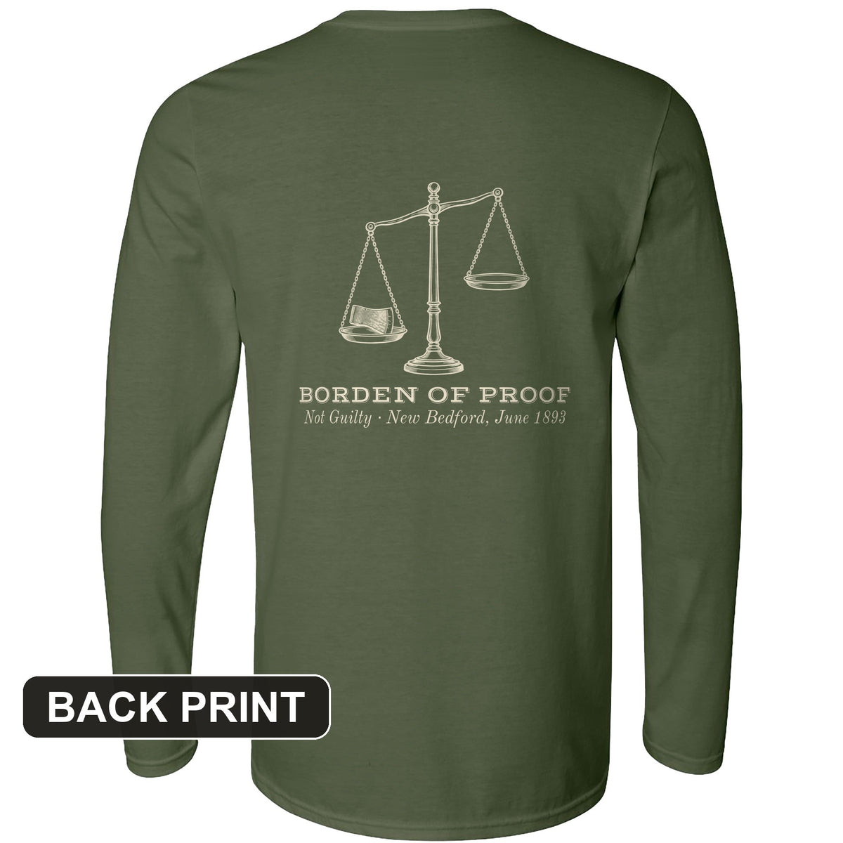 Borden Of Proof Back Print Long Sleeve T-Shirt product image 5