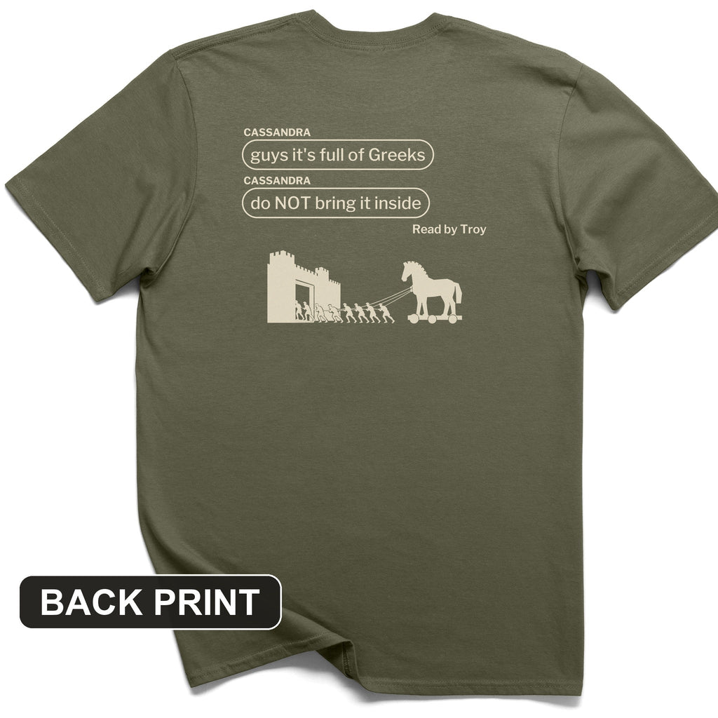 Cassandra Left On Read Back Print T-Shirt product image 5