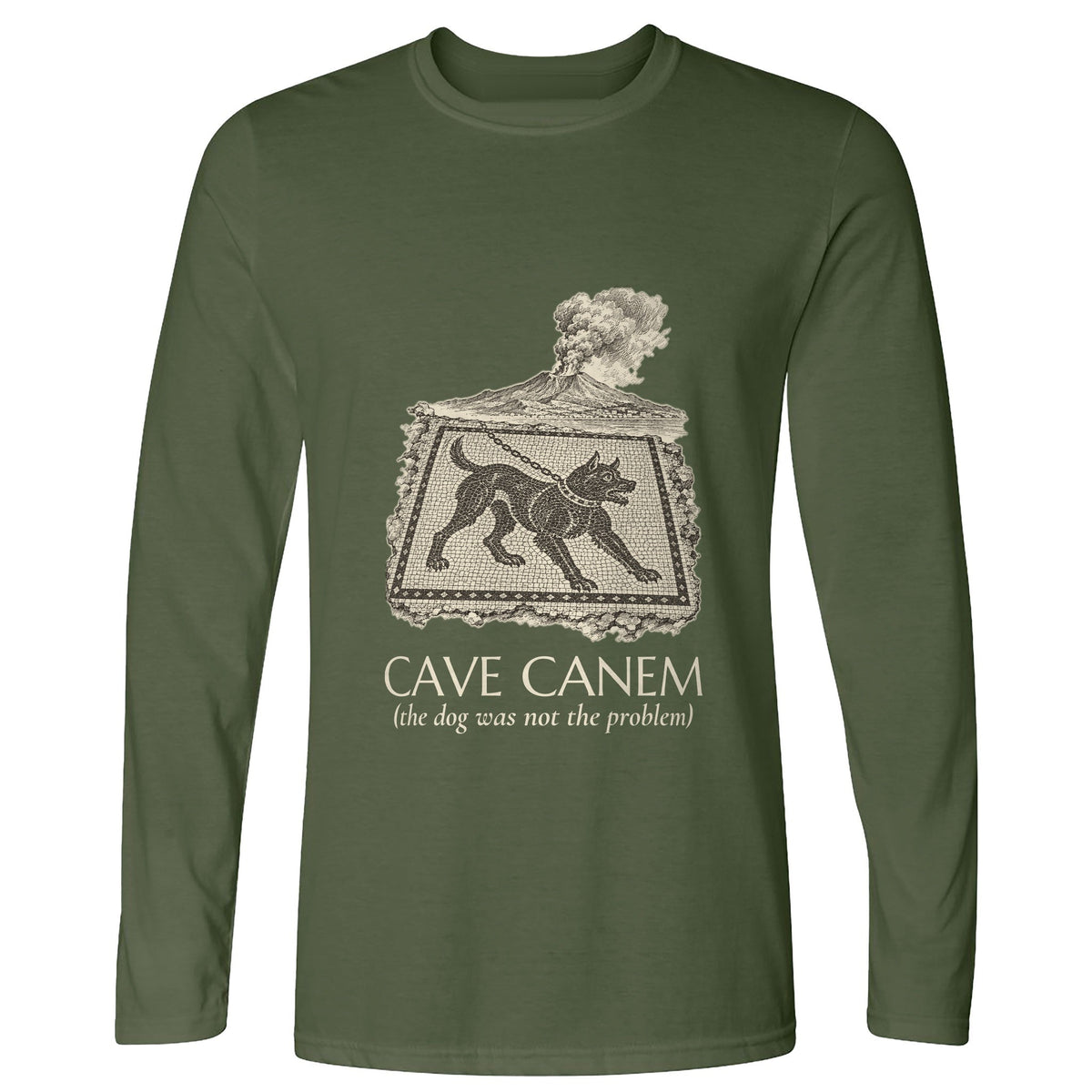 Cave Canem The Dog Was Not Problem Long Sleeve T-Shirt product image 5